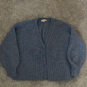 Sézane Basile Cardigan in Vintage Blue Size Medium